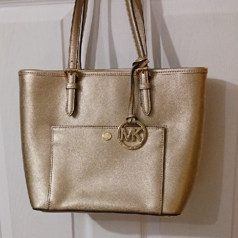 Michael Kors Metallic Gold Handbag